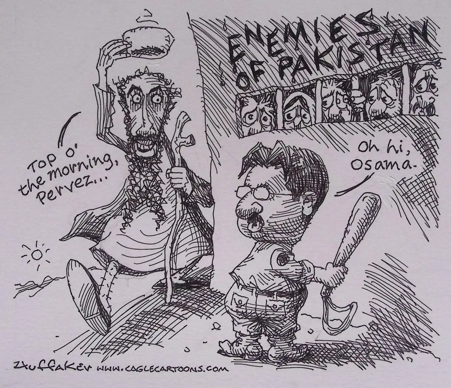 spotprenten Osama Bin Laden