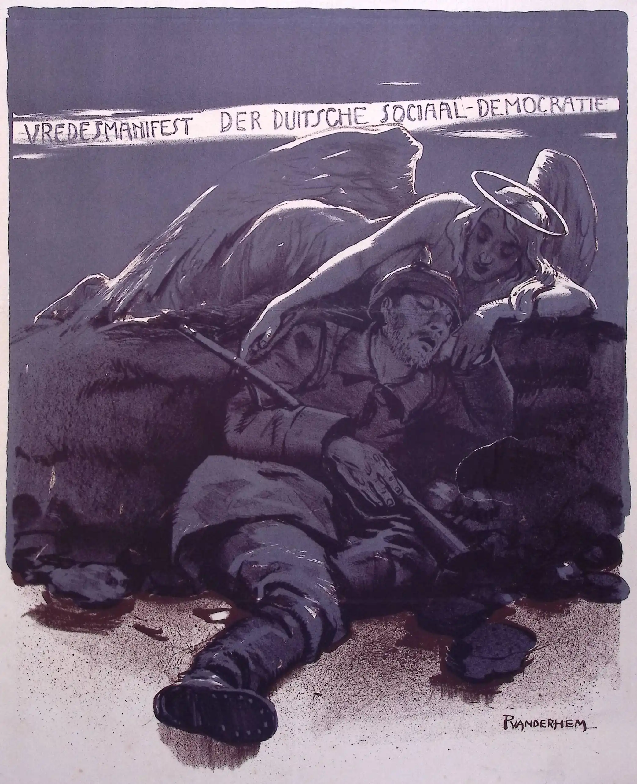 Piet van Hem - Spotprent over oorlog en vrede in het oostfront tijdens Eerste Wereldoorlog 1916 spotprenten gedurende de eerste wereldoorlog