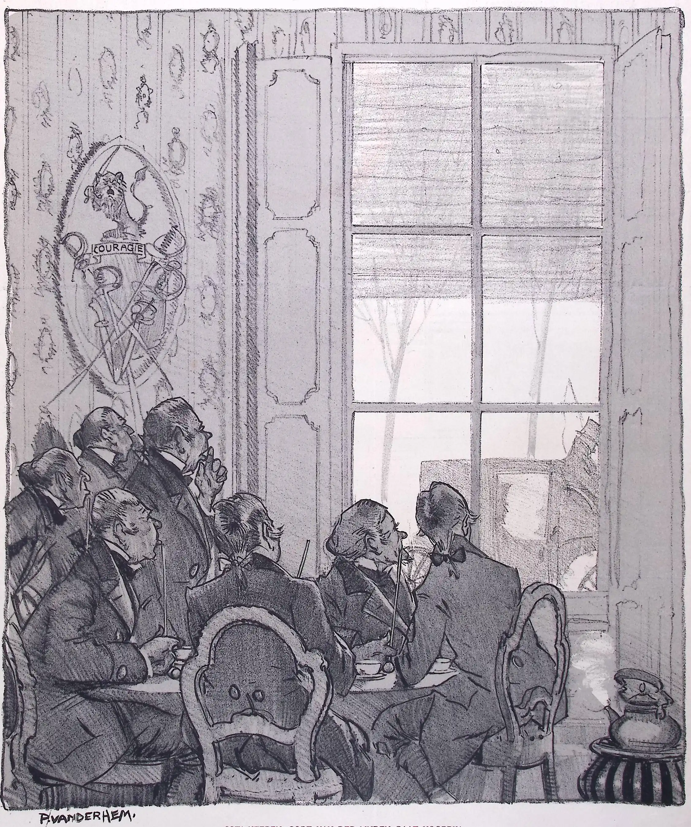 Piet van Hem - Spotprent over oorlog en vrede in het oostfront tijdens Eerste Wereldoorlog 1916 spotprenten gedurende de eerste wereldoorlog
