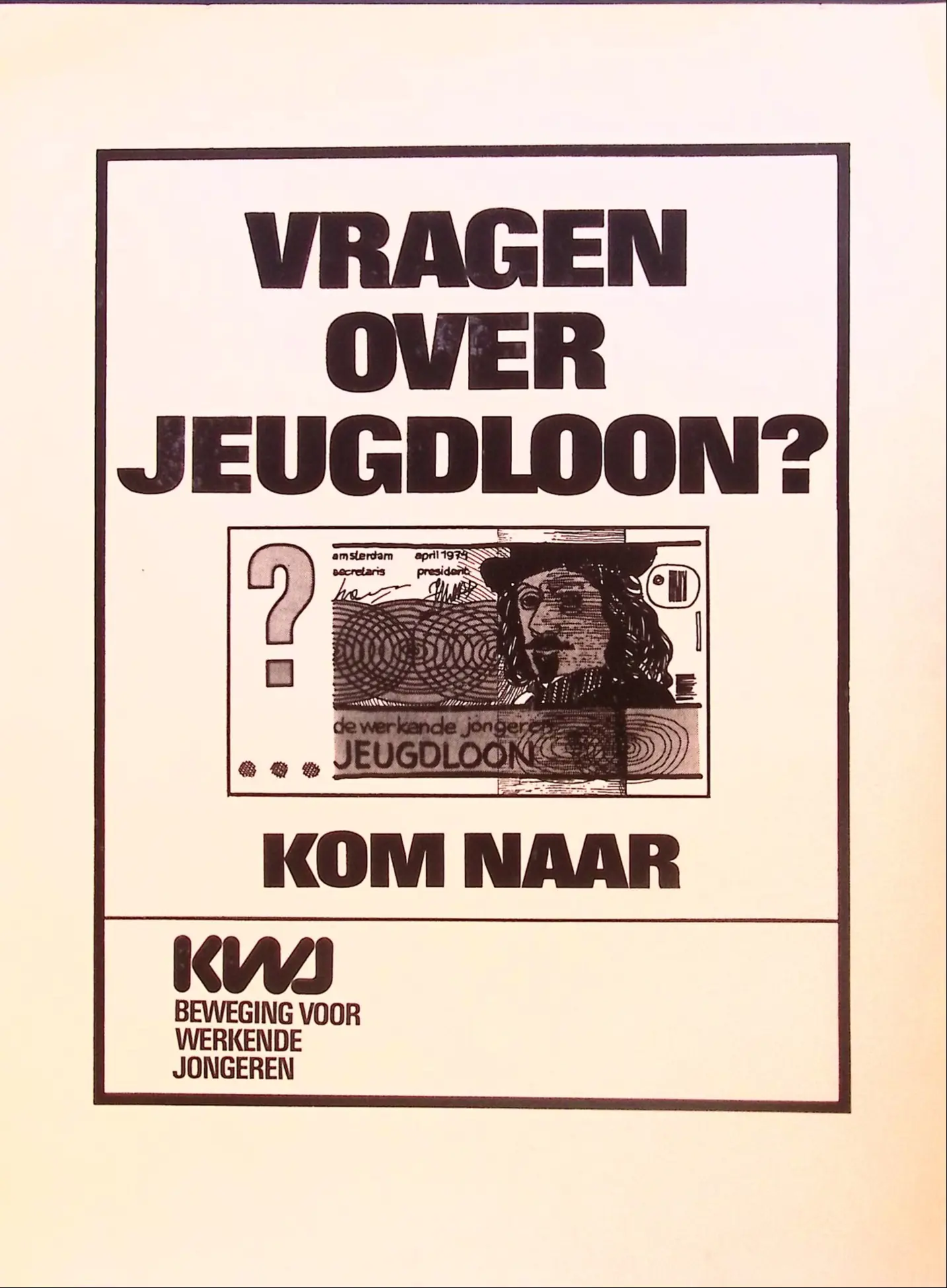 Poster en affiches geproduceerd door het KWJ