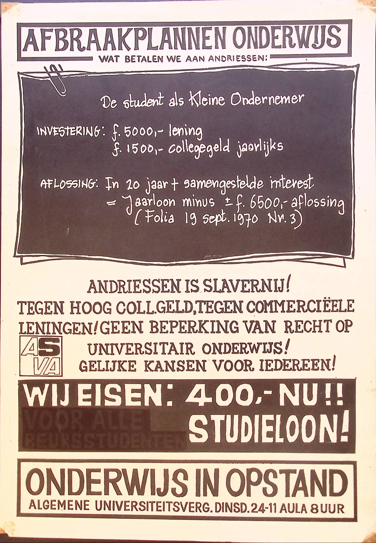 Wanneer zijn de Prints over studentenbond gemaakt?