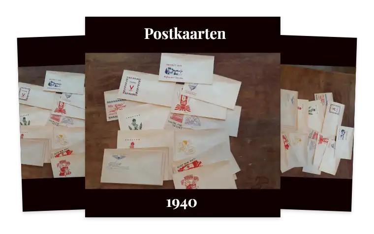 Postkaarten en Spotprenten uit de tweede wereldoorlog